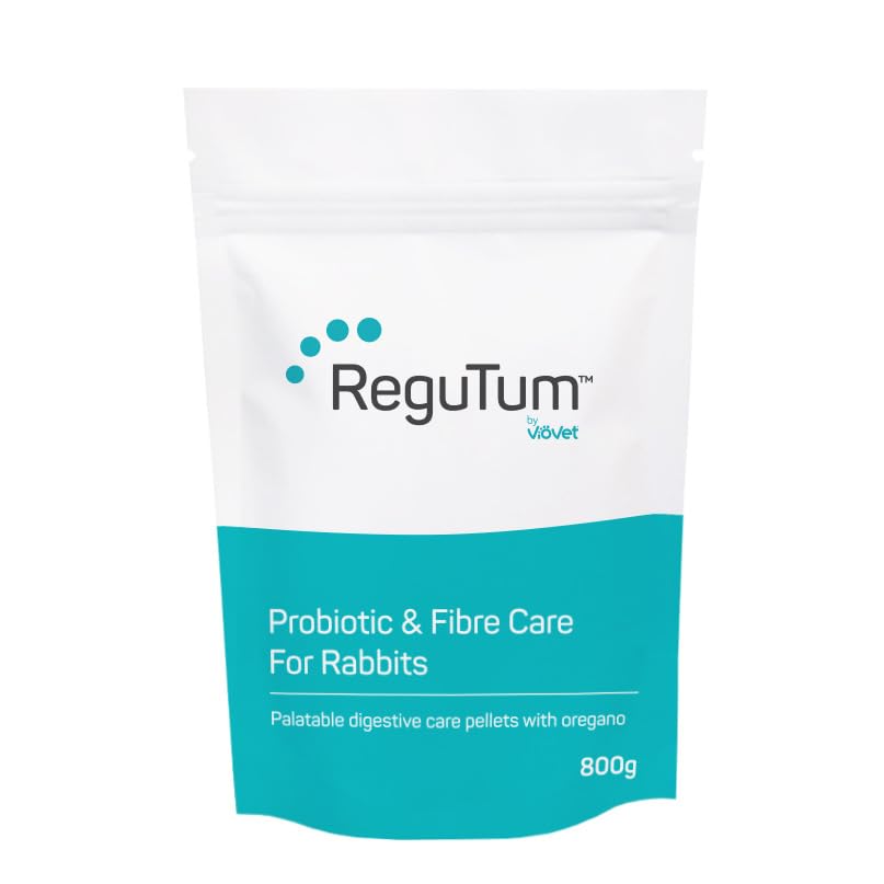 VioVet ReguTum Probiotic & Fibre Care Pellets, Digestive Support Supplement, for Rabbits