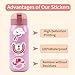 55pcs Disco Cowgirl Stickers, Pink Disco Party Decor, Western Aesthetic Waterproof Stickers for Water Bottle, Laptop, Skateboard Preppy Decor for Teen Adult