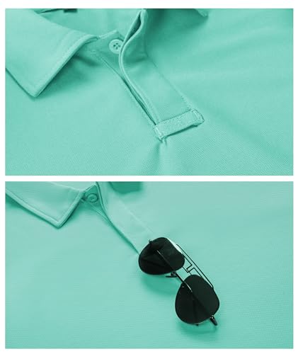 Image of SCODI Men's Golf Polo Shirt Short Sleeve Tactical Shirts Casual Tennis T-Shirt