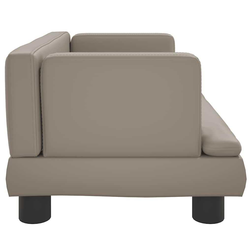 Cuccia per cani, 60 x 40 x 30 cm, in ecopelle con morbida schiuma, fondo antiscivolo, comodo cuscino delicato sulle articolazioni, per cuccioli, anziani, marrone cappuccino