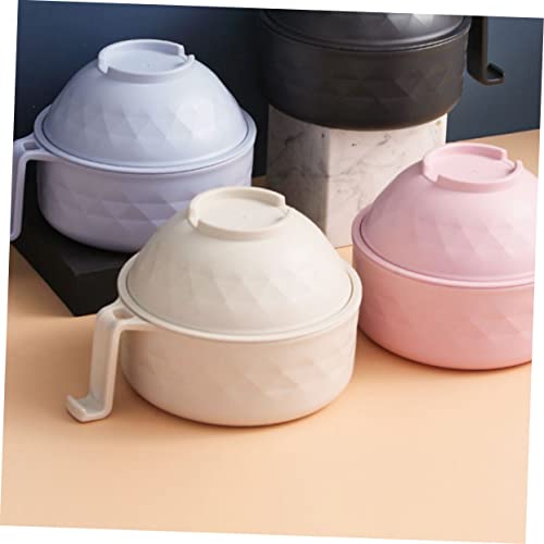 HYTROVE 大容量蓋付き電子レンジ対応ラーメンボウル 食品グレード素材使用 水切り機能付き 学生寮 オフィス向け便利調理器具