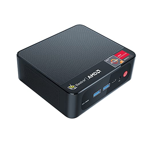 Mini Pc Ryzen Beelink SER3 Mini PC, Mini Ordenador con AMD Ryzen 5 3550H (up to 3.7Ghz), 16G DDR4 + 500GB NVMe M.2 SSD, WiFi 5, 1000Mbps,...