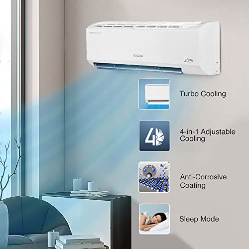 Image of Voltas 1.5 Ton 3 Star, Inverter Split AC(Copper, 4-in-1 Adjustable Mode, Anti-dust Filter, 183V Vectra Pride, White)