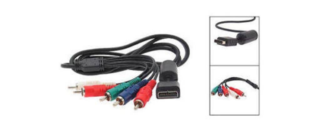 Video Game Accessories PLAYSTATION COMPONENT CABLE for PS2 PS3 Video AV NEW