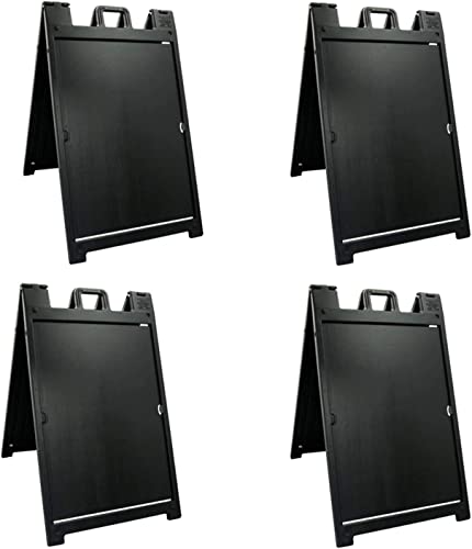Black 4-Pack Plasticade Signicade Deluxe A-Frame