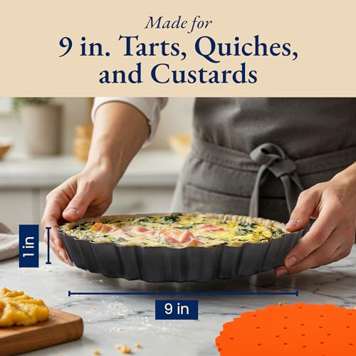 image for Patz&Patz Patz&Patz All-in-One Fluted Tart Pan 9 Inch Removable Bo