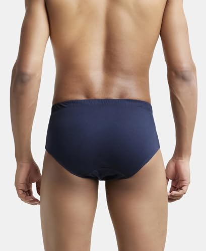 Image of Jockey 8035 Men Super Combed Cotton Solid Brief with Ultrasoft Concealed Waistband (Pack of 2)
