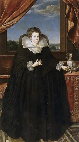 Cuadro de pared en lienzo: pintura decorativa de la reina consorte de España en tamaño 60x90cm
