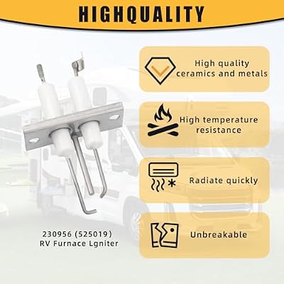 525019 RV Furnace Parts Replacement for Suburban RV Furnace Igniter NT Series NT-30SP NT-34 Furnace Electrode 230956 Ignitor