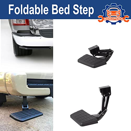 Bed Step Compatible With Toyota Tacoma 2012 2013 2014 2015 2016 2017 2018 2019 2020 2021 2022 2023 Folding Truck Step Bumper Tailgate Step # Pt392-35100 #TOP3
