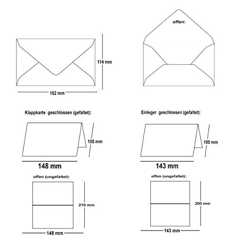 25 set di biglietti di auguri in carta kraft