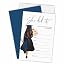 Tabyon Graduation Advice Cards - 30 Pack, 4x6 Inches, Golden Balloons & Grad Girl Design - Fill-in Cards For Parties, Favors, Wishes