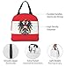 Austrian Coat of Arms Eagle Flag Insulated Lunch Bag Waterproof Tote Lunch Box Thermal Cooler Lunch Tote Bag For Office Travel Picnic