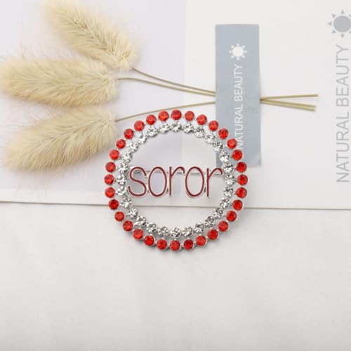 Image of UJIMS Greek Sorority Gift Sorority Paraphernalia Brooch Pin for Women Soror Sister jewelry Sisterhood Graduation Gifts (SororBrooch)