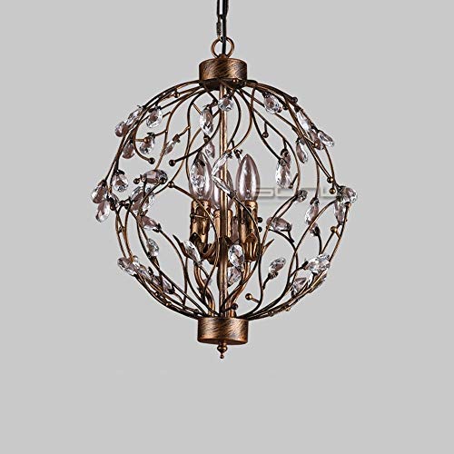 Suspension cage industrielle vintage 3 lumières pour illuminer votre restaurant