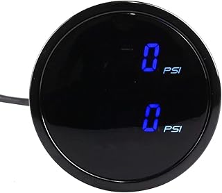 JINGERL 2 pulgadas de 52 mm dual de suspensión de aire de presión Psi rojo Azul DIRIGIÓ Air Ride Air Press Gauge con 2 piezas 1/ 8npt Sensores eléctricos (Color : 0.13mm 1000g)