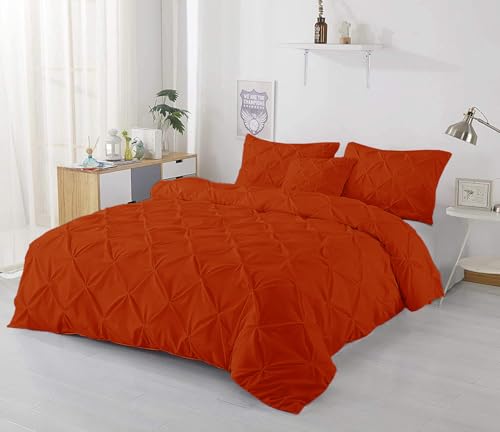 1Pcs Pinch Pleated Duvet Cover - King/California King Size (94