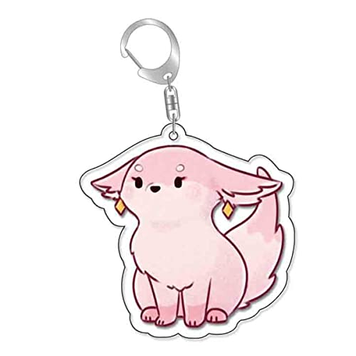 Sonsoke Genshin Impact Pets Figur Acryl Stehender Schlüsselanhänger Figur Ständer Acryl Schlüsselanhänger Anhänger Schlüsselanhänger Cosplay (Yae miko) Cover