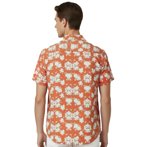 Image of LSD Men's Printed Casual Shirt - Half Sleeve Cuban Collar Regular Fit Trendy Stylish Viscose Shirt for Men, Office Party