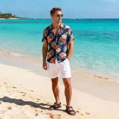 Image of ArcBrothers Men's Premium Leather Sandals - Classic Roman Style Open Toe Sandals - Cushioned Heel, Non-Slip & Sturdy Support
