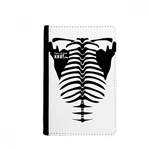 DIYthinker Skeleton Human Body Decoration Pattern Passport Holder Notecase Burse Wallet Cover Card Purse