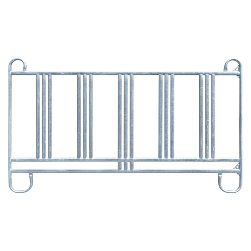 VOSS.farming Weidepanel, 3,00m Länge, 1,70m Höhe, Roundpen, mit Sicherheitsfressgitter, Stallabtrennung