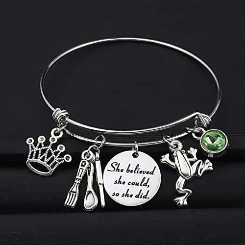FAADBUK Frog Inspired Bracelet She Believed She Could So She Did Inspiration Gift for Her4