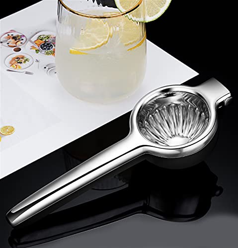 jingtinghy Entsafter Edelstahl Manuelles Juicer Kleiner tragbarer Zitronen-Juicer-Manuelle Obst-Squeezing Handdruck Exprimidor Küchenwerkzeuge (Color : Big)