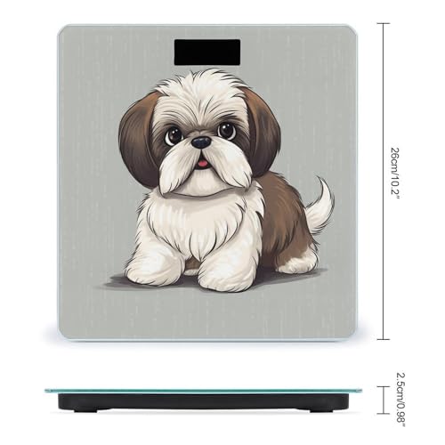 Báscula Digital de Baño con Diseño Shih Tzu Dog miniatura 2