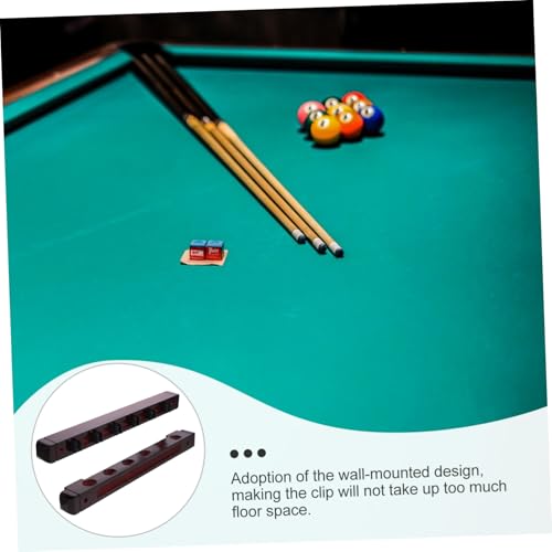 Support mural pour queues de billard en bois rigide et stable