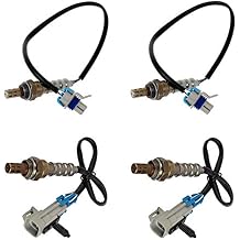 Set of 4 New Oxygen O2 Sensor Upstream & Downstream Compatible With 2008-2014 Cadillac Escalade Chevrolet Avalanche Silverado Tahoe Suburban GMC Sierra Yukon V8 4.8L 5.3L 6.0L 6.2L Vortec