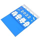 1 Pc2022 Flipping Planner Ours Style Animal Out Portable Et Bureau Gratuit Mensuel Petit Ours- Pli Quotidien- Adorables Enfants de Taille pour Décembre Fournitures Notes de