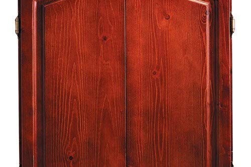 Accudart Union Jack Solid Wood Classic Bristle Dartboard Cabinet Set Includes Dartboard And 6 Brass Darts, Medium #TOP1