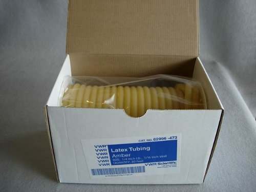 Natural Rubber Latex Tubing 50 ft. - 1/4'' x 3/8'' x 1/16 Wall (50 feet)