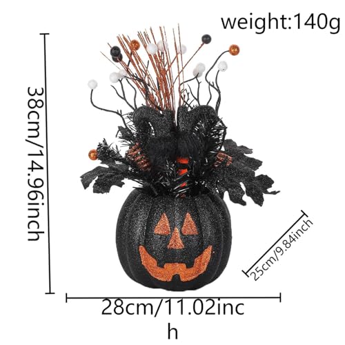 Figurines de citrouilles noires polyvalentes pour une ambiance moderne - 6