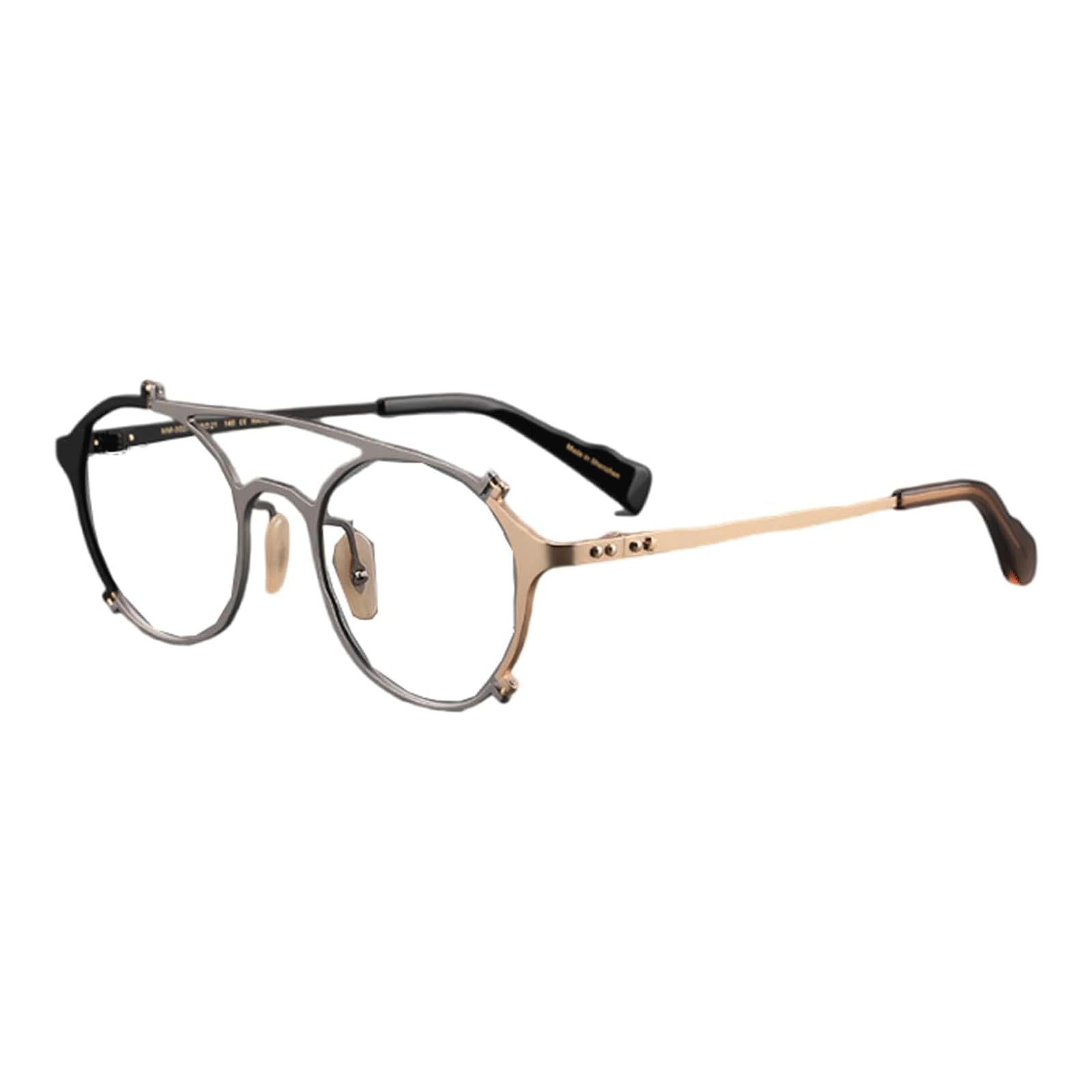 Fake Brille Einzigartige Brillengestelle Titan-Brillengestelle Bunte Nähte Brillengestelle Künstlerische Brillen für jeden Anlass Angenehm zu tragen