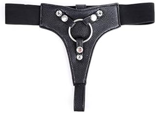 NNWJY Strap on Harness for Women Black Strapless Panties with Adjustable Belt for Couples-AED