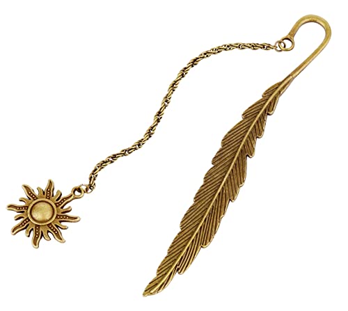 Corupuoi Metal Feather Bookmarks For Kids Girls Women Men Book Marks For Book Accessories For Reading Lovers Cool Cute Vintage Marker #TOP1