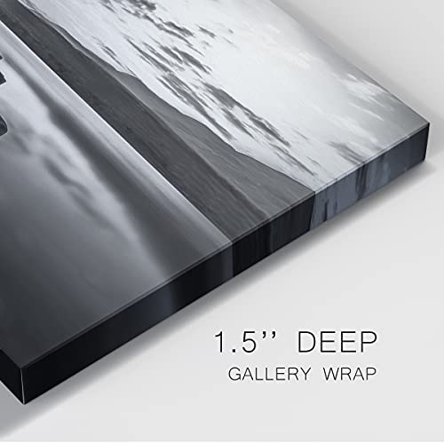 Renditions Gallery Landscape Lake Dock Canvas Wall Art Print Paintings Modern Artwork, Evening Dock,Ready To Hang, 36''X 24'', Made In America,Azv-Wc17-41932-R-2436-Sc #TOP5