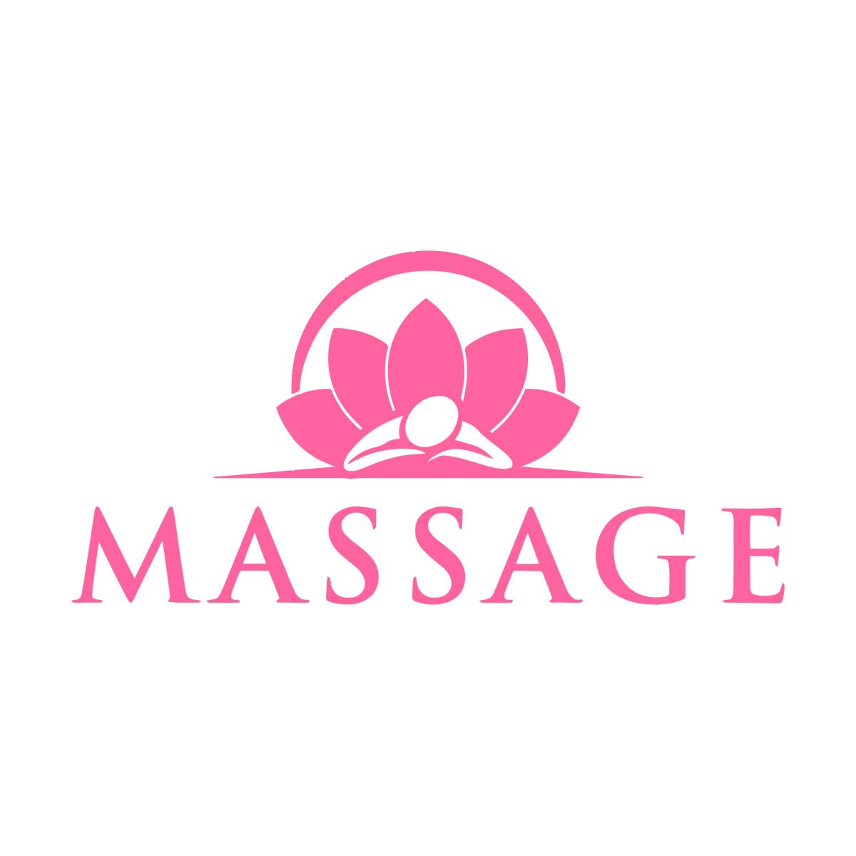 Excellent Massage Wall Decals Home Decoration Accessories Living Room Yoga Vinyl Wall Sticker Spa for Meditation Room Decor Large - 57x113cm