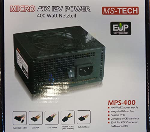 Techsolo MPS-400 Alimentatore Elettrico, 400W