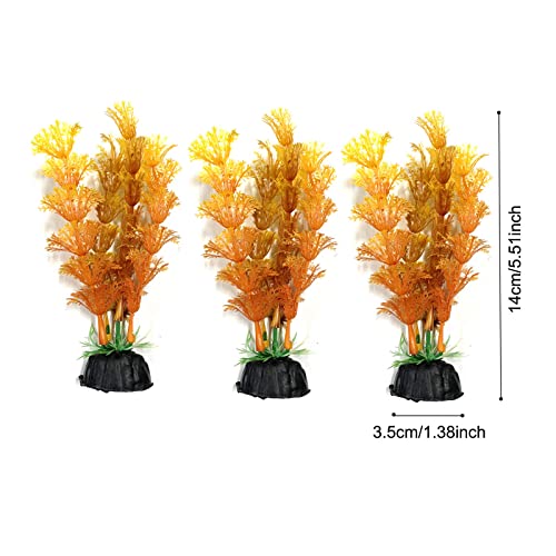 Pietypet 25 Pack Aquarium Plants, Fish Tank Decoration Colorful Artificial Fish Tank Decor Plants Aquarium Decorations For Household And Office Aquarium Simulation, Small To Large And Tall #TOP7