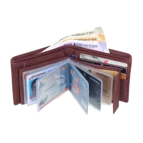 amnee Men Casual, Evening/Party, Formal, Trendy, Travel Brown Artificial Leather Money Clip (8 Card Slots)-Men’s Wallet and Card Holder with Secure Storage-picture-30
