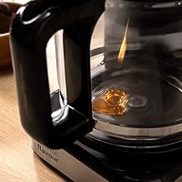 Cecotec Programmierbare Tropfkaffeemaschine Coffee 66 Smart Plus. 980W, Fassungsvermögen 12 Tassen, ExtemAroma-Technologie, AutoClean-Funktion, Edelstahldesign, LCD-Bildschirm, 1,5L Fassungsvermögen – Ansicht 3