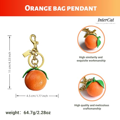 InterCat Cute Orange Fruit Purse Keychain Set - image 2