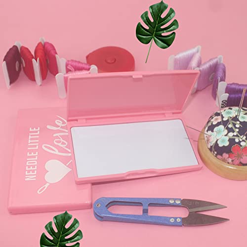 Image of 1 Piece Sewing Storage Case Magnetic Needle Storage Case Portable Magnetic Needle Keeper Cross Stitch Sewing Knitting Pin Holder Case Organizer