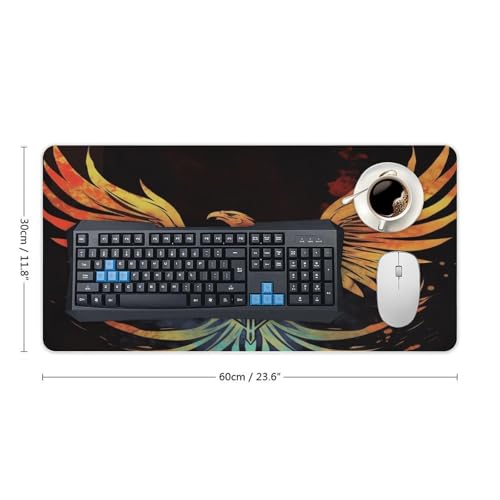 Desk Pad Protector 24x12 Inch amplio de goma blanca antideslizante miniatura 2