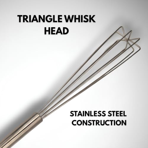 Image of rattleware 10.25-in Triangle Espresso Whisk, Stainless Steel Frothing Tool