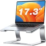 VICSEED 𝗨𝗽𝗴𝗿𝗮𝗱𝗲 [Large Laptops Friendly] Laptop Stand, Ergonomic Notebook Stand, Aluminum Adjustable