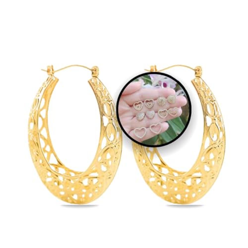 Kit 5 Pares De Brinco Folheados Bijuteria Fina Conjunto Acessório Feminino Prateado Dourado Peças Pa